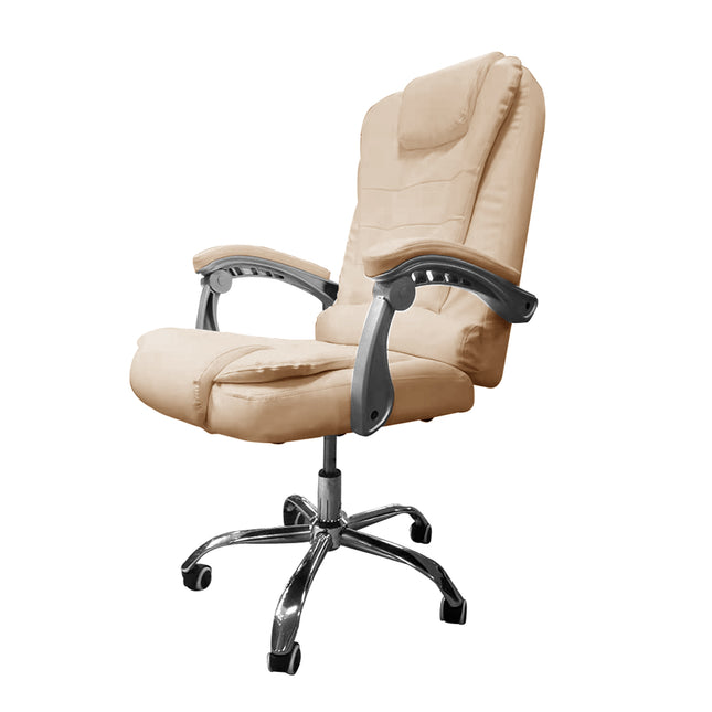 Silla de Oficina Gerencial 707 Beige | Comodidad y Estilo para tu Espacio de Trabajo