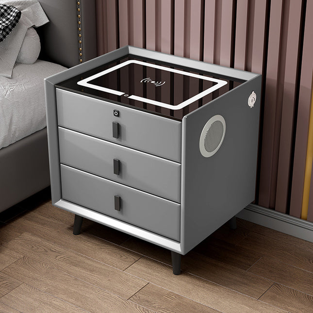 Mesa de Noche Smart 900-2 / Gris