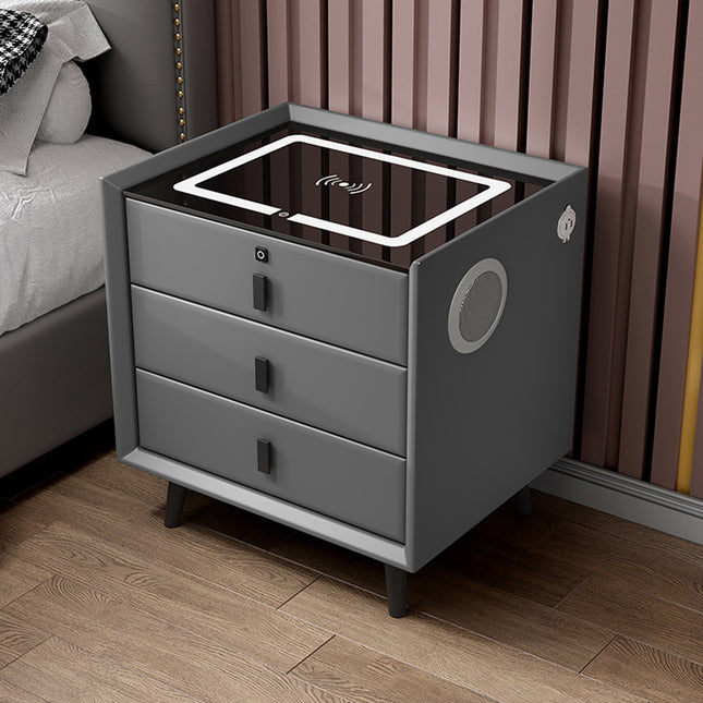 Mesa de Noche Smart 900-2 / Gris Oscuro