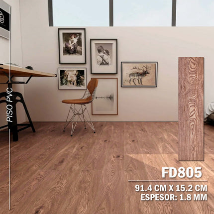 Piso PVC Autoadhesivo 36 Laminas 5m2 - FD805