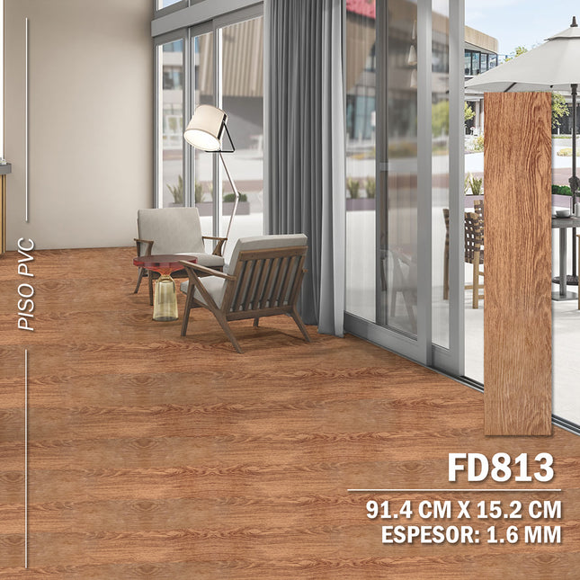 Piso PVC Autoadhesivo 36 Laminas 5m2 - FD813