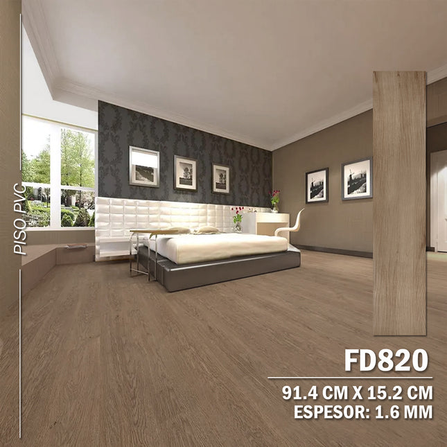 Piso PVC Autoadhesivo 36 Laminas 5m2 - FD820