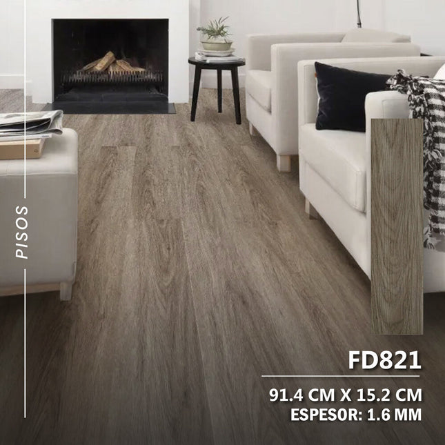 Piso PVC Autoadhesivo 36 Laminas 5m2 - FD821