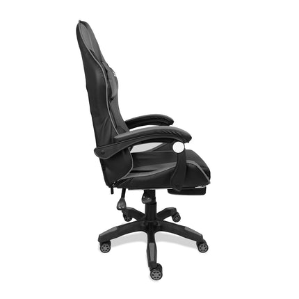Silla Gamer Ergonómica 919B  XION 135° con Masajeador Lumbar & Posapies Gris