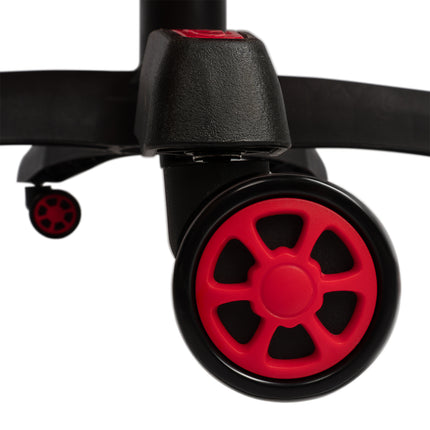 Silla Gamer Ergonómica 919B  XION 135° con Masajeador Lumbar & Posapies Rojo