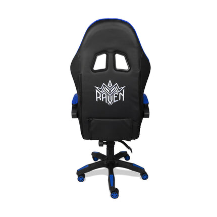 Silla Gamer Ergonómica 919B XION 135° con Masajeador Lumbar & Posapies Azul
