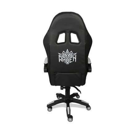 Silla Gamer Ergonómica 919B  XION 135° con Masajeador Lumbar & Posapies Blanco